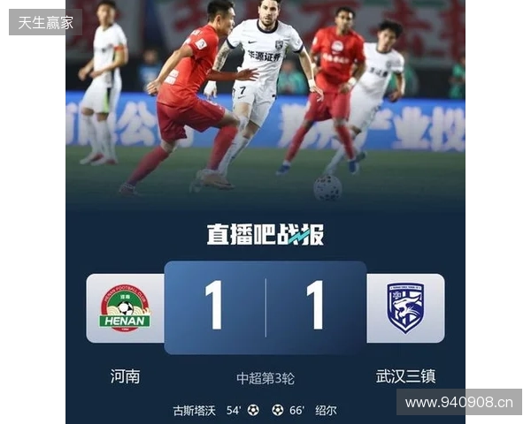 积分回正!河南1-1三镇 古斯塔沃、绍尔破门方镜淇手指脱位后神扑 积分回正!河南1-1三镇 古斯塔沃、绍尔破门方镜淇手指脱位后神扑