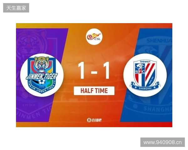 半场-谢蒂内点射打入津门虎赛季首球 朱辰杰扳平 津门虎暂1-1申花 半场-谢蒂内点射打入津门虎赛季首球 朱辰杰扳平 津门虎暂1-1申花